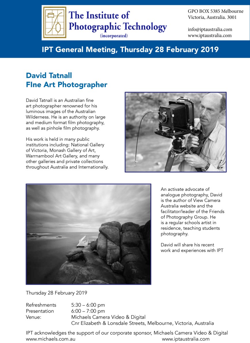 IPT February general meeting 2019