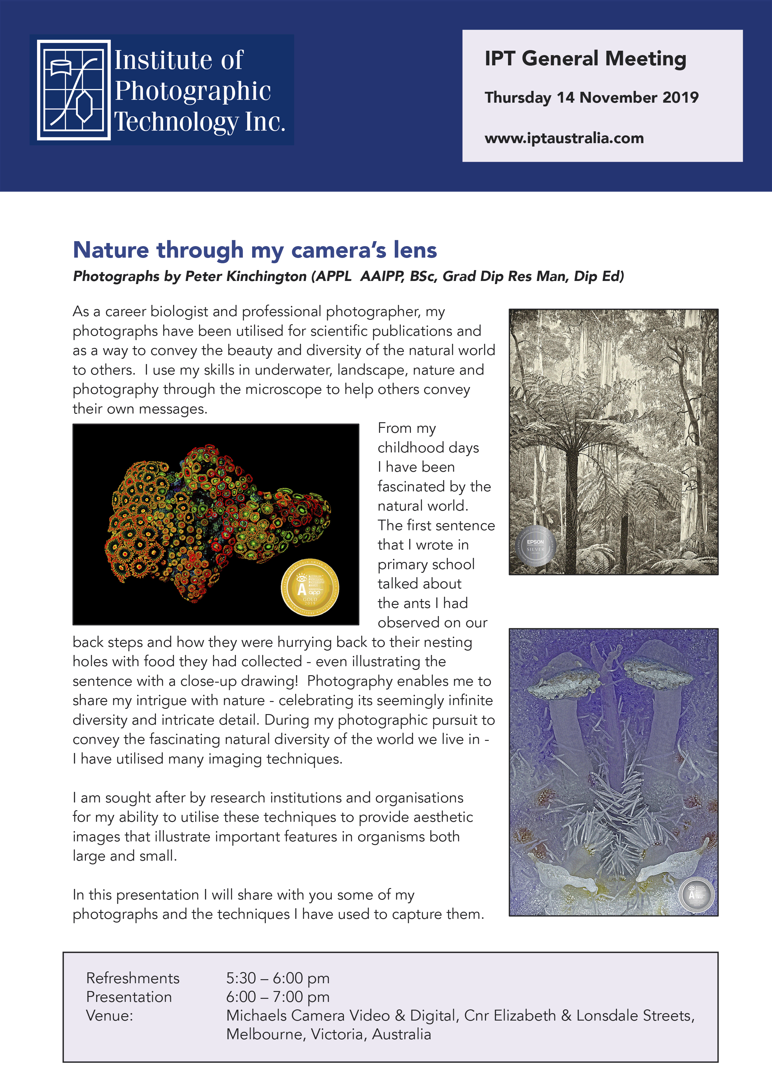 IPT General Meeting -November 2019